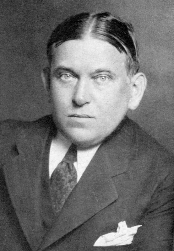 H. L. Mencken in 1928, from Theatre Magazine.
