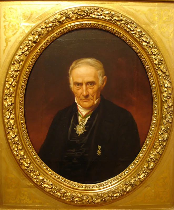 Andrés Quintana Roo, the Academia's president, by Clavé.