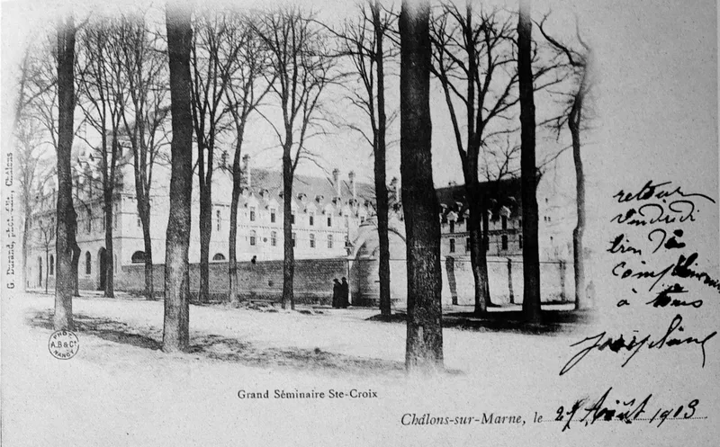 The seminary at Châlons-sur-Marne, in a photograph of about 1903.