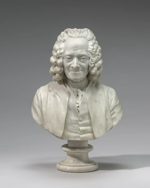 Voltaire, by Houdon.