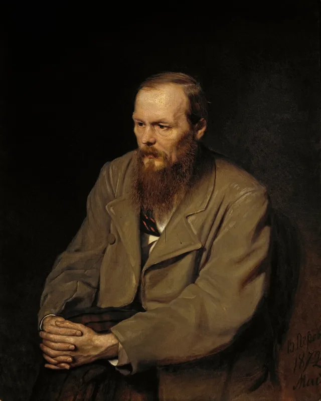 Fyodor Dostoevsky, painted by Vasily Perov in 1872. Sartre took up the saying from his novel that if God did not exist everything would be permitted.