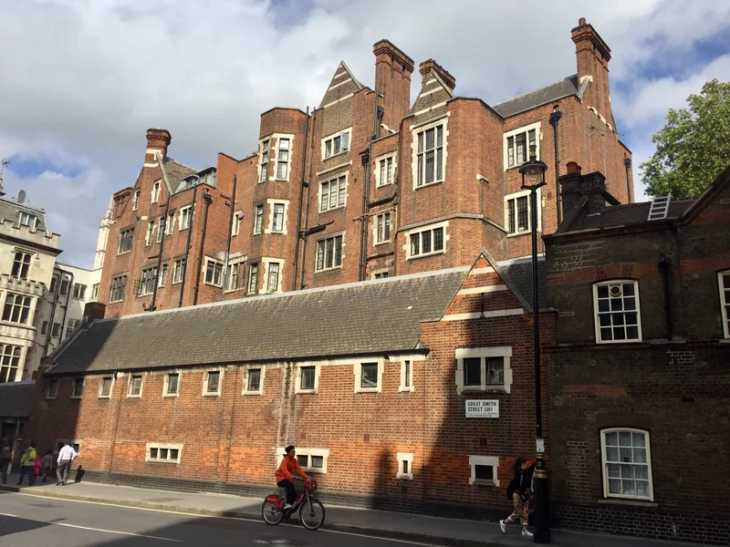 Westminster School, where Bentham was sent in 1755.