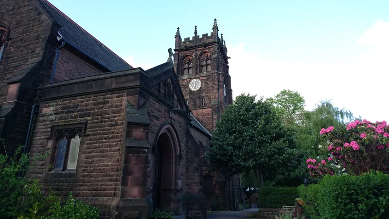 St Peter's Church, Woolton, where Lennon went to the youth group and sang in the choir, and where he met Paul McCartney in 1957.