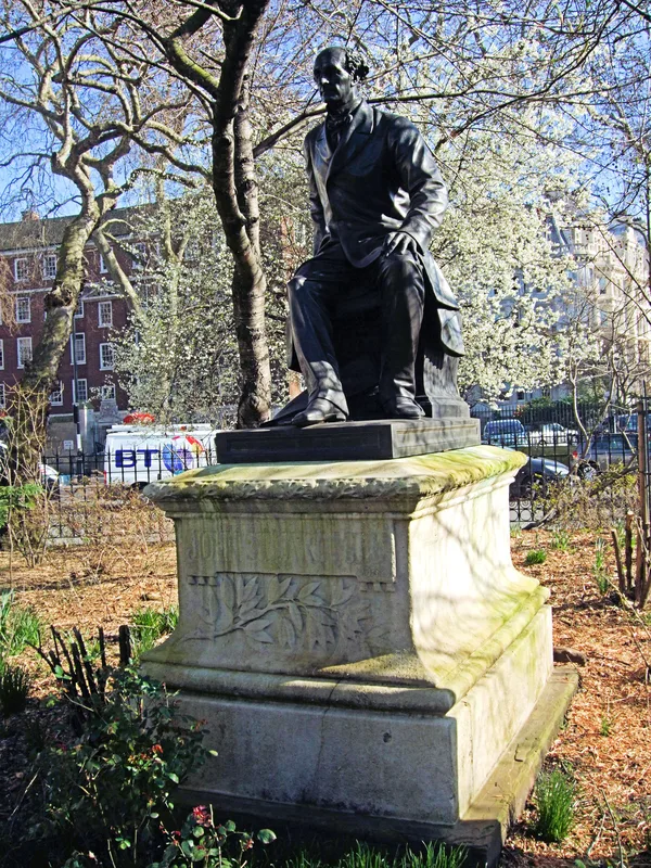 Mill's statue on the Victoria Embankment, London.