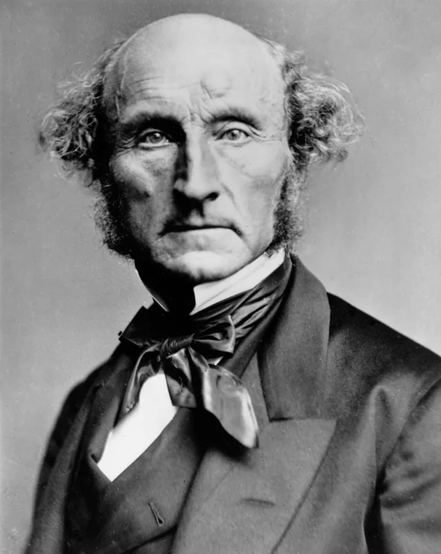 John Stuart Mill, photographed by the London Stereoscopic Company about 1870.