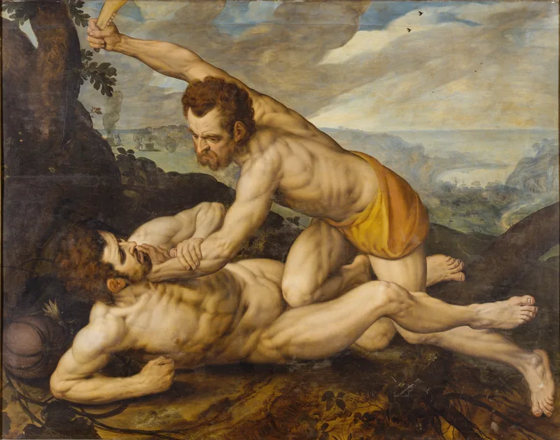 Cain and Abel, by Frans Floris, sixteenth century. Saramago's last novel, Caim (2009), retold the story.