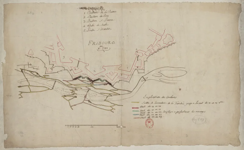 The siege of Freiburg, October 1744.