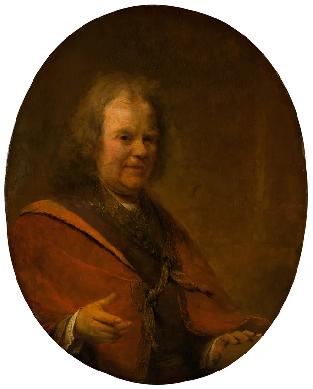 Herman Boerhaave, his teacher at Leiden, painted by Arent de Gelder.