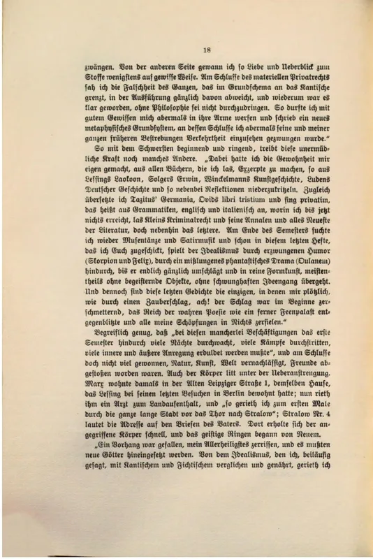 The page of Mehring's edition (1913) quoting the 1837 letter: "A curtain had fallen, my holy of holies was torn apart."