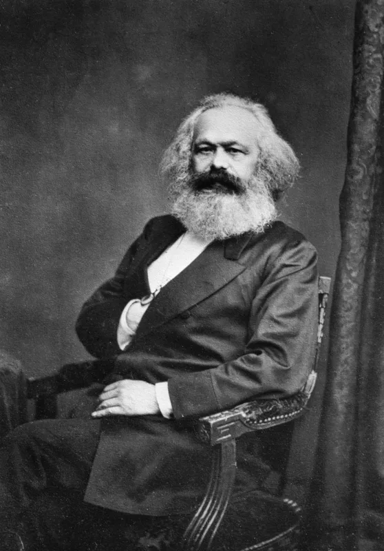 Karl Marx in 1875, photographed by John Mayall.