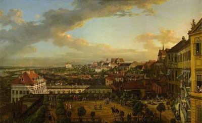 Warsaw seen from the Royal Castle, painted by Bernardo Bellotto in 1773, eighty-four years after the execution.