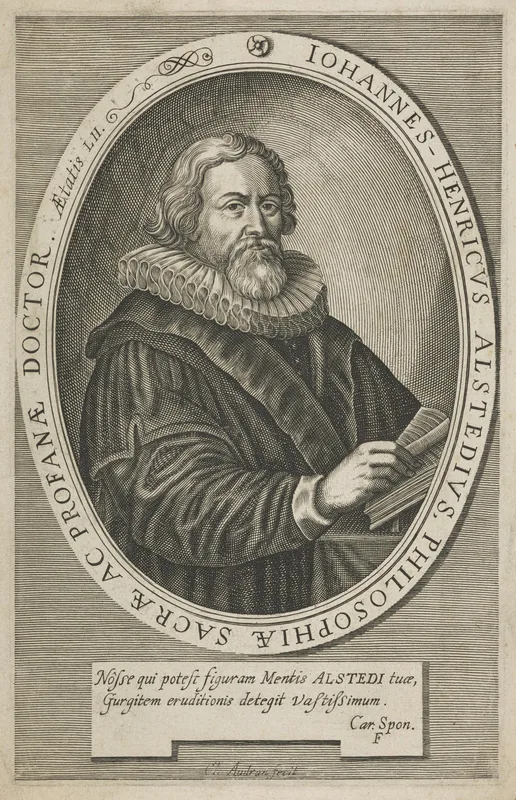 Johann Heinrich Alsted, the Calvinist theologian in whose Theologia naturalis Łyszczyński wrote his notes.