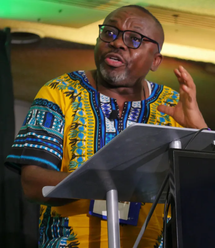 Leo Igwe at CSICon, 2026.