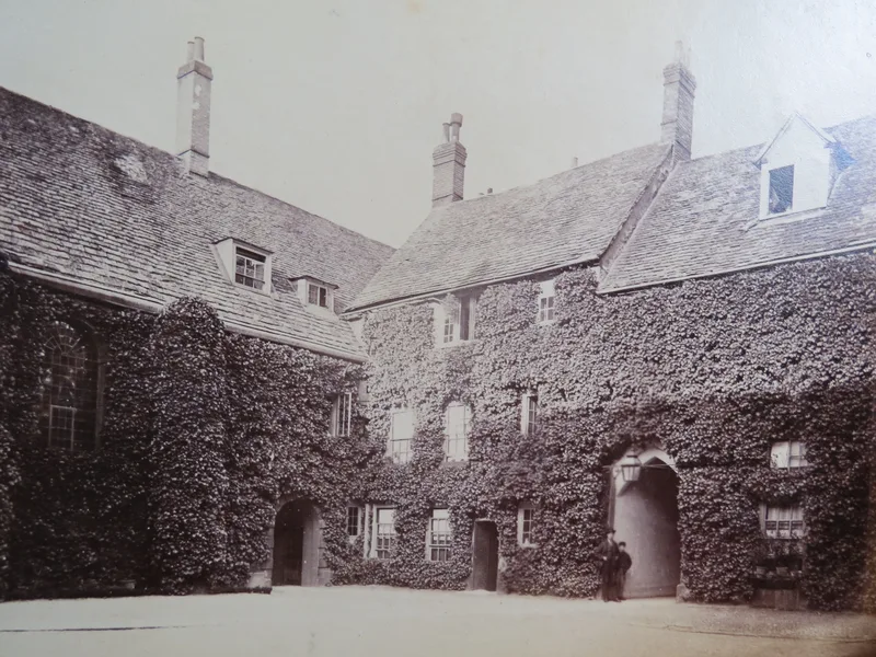 The chapel of Trinity Hall, Cambridge, photographed about 1870.