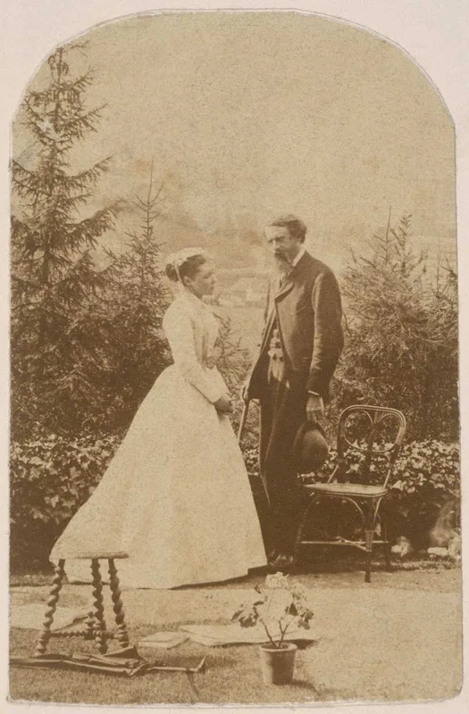 Leslie Stephen and his first wife, Minny Thackeray, in 1867, the year of their marriage.