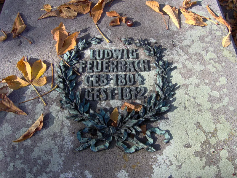 Feuerbach's grave in the Johannisfriedhof, Nuremberg.