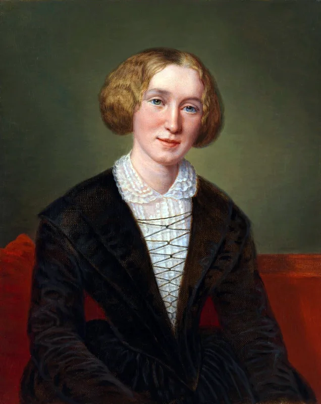 George Eliot in 1849; as Marian Evans she translated The Essence of Christianity into English (1854).