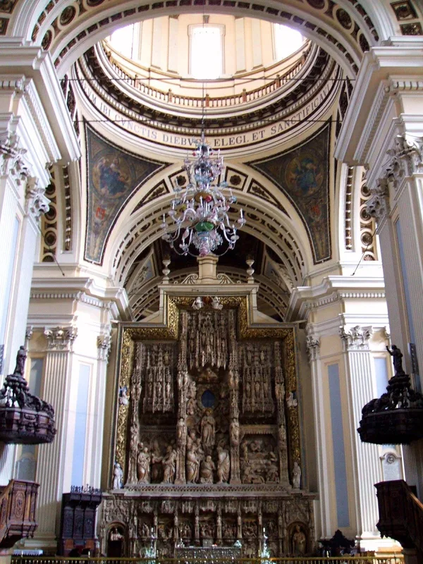 The Basilica del Pilar in Zaragoza, the city where Buñuel went to the Jesuit school.