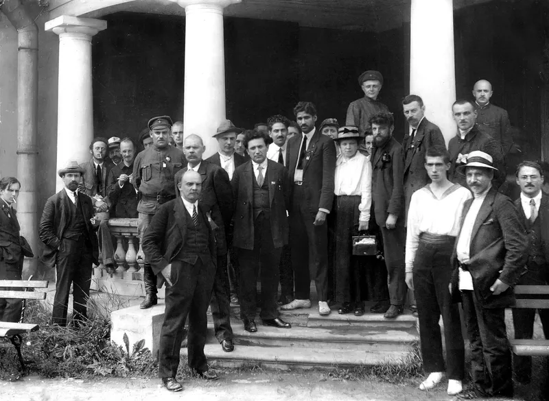 Delegates at the Second Congress of the Communist International, Petrograd, July 1920. Roy is not identified in this photograph.