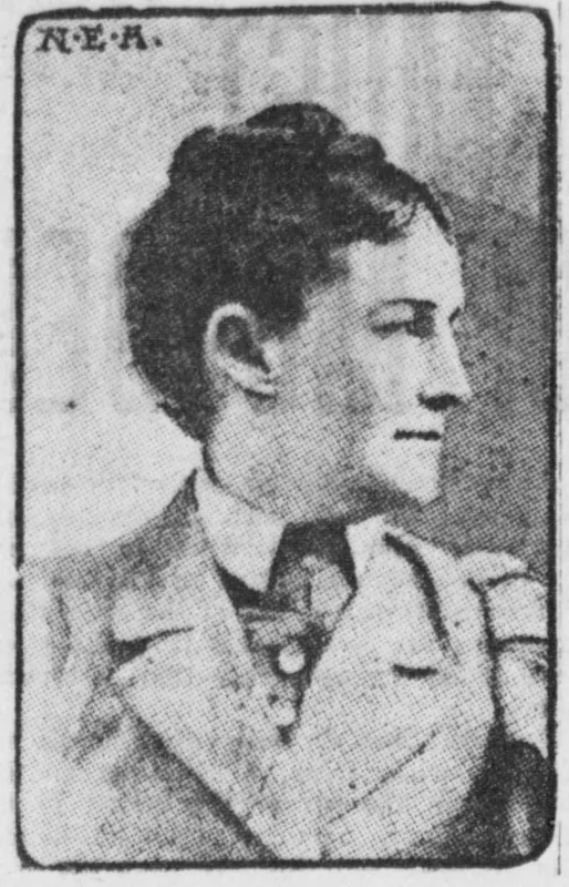 Olivia Clemens in profile, 1904, the year of her death.