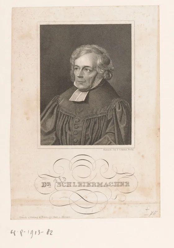 Friedrich Schleiermacher, whose lectures on ethics Stirner heard in Berlin.