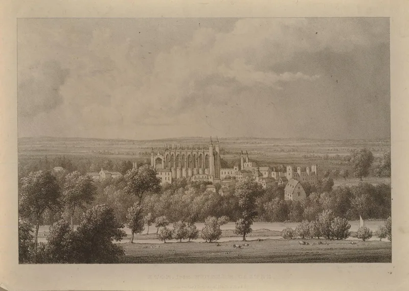 Eton College from Windsor Castle.