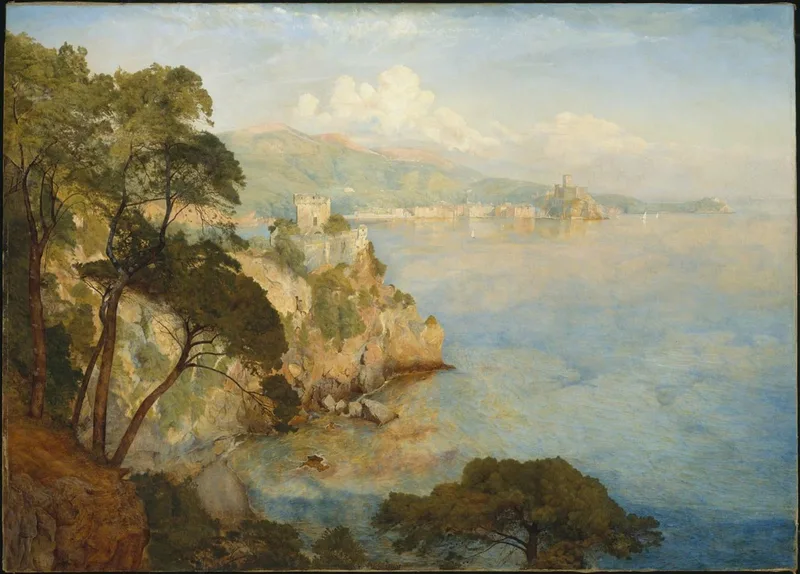 The Gulf of Spezia, where Shelley drowned in July 1822.
