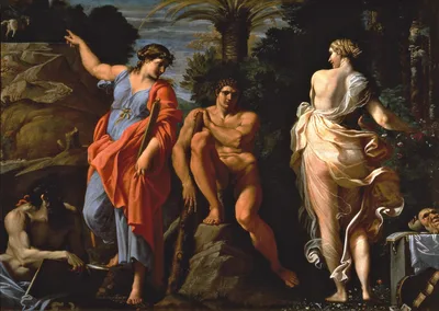 The Choice of Heracles, painted by Annibale Carracci in 1596.
