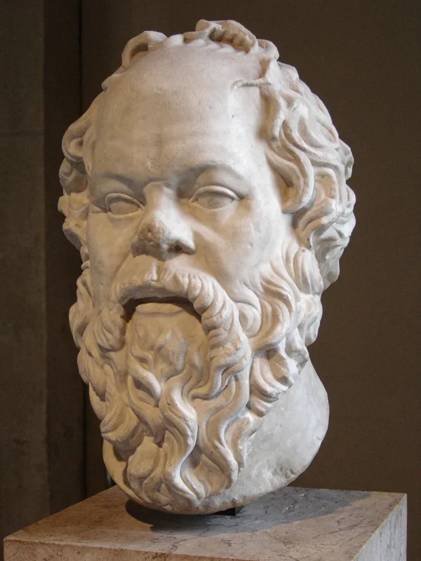 Socrates, in a Roman bust in the Louvre.