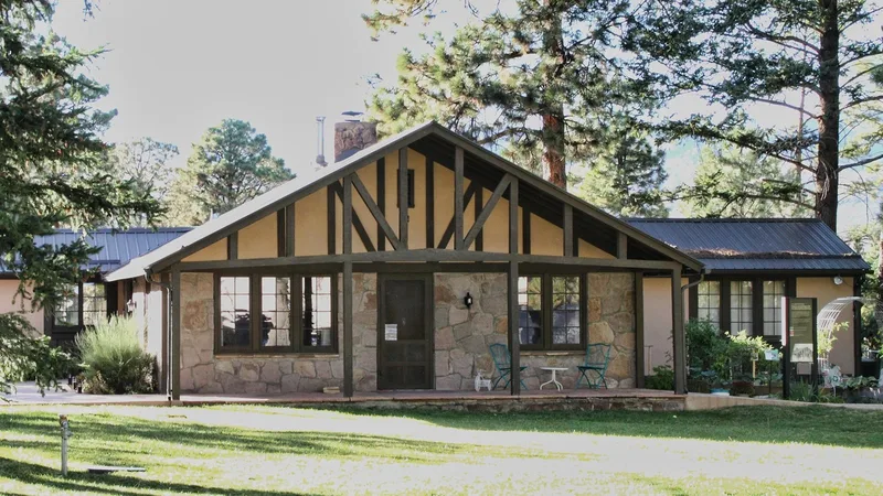 The Hans Bethe House at Los Alamos. Bethe, his group leader, sent him home to Far Rockaway after Arline's death.