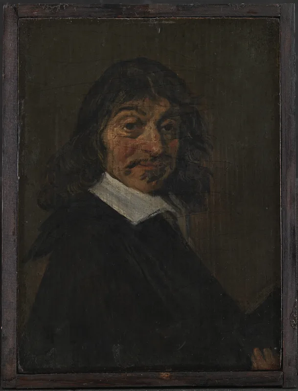 René Descartes, after Frans Hals. At MIT Feynman rejected Descartes's proof of God and admired his method of doubt.