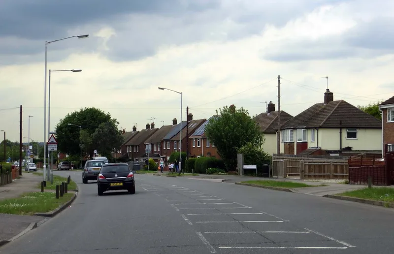 Hartland Road in Whitley, Reading, in a modern photograph.