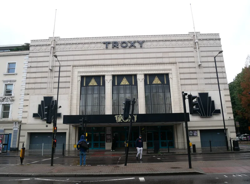 The Troxy in Limehouse, London, where Gervais received the Richard Dawkins Award in September 2019.