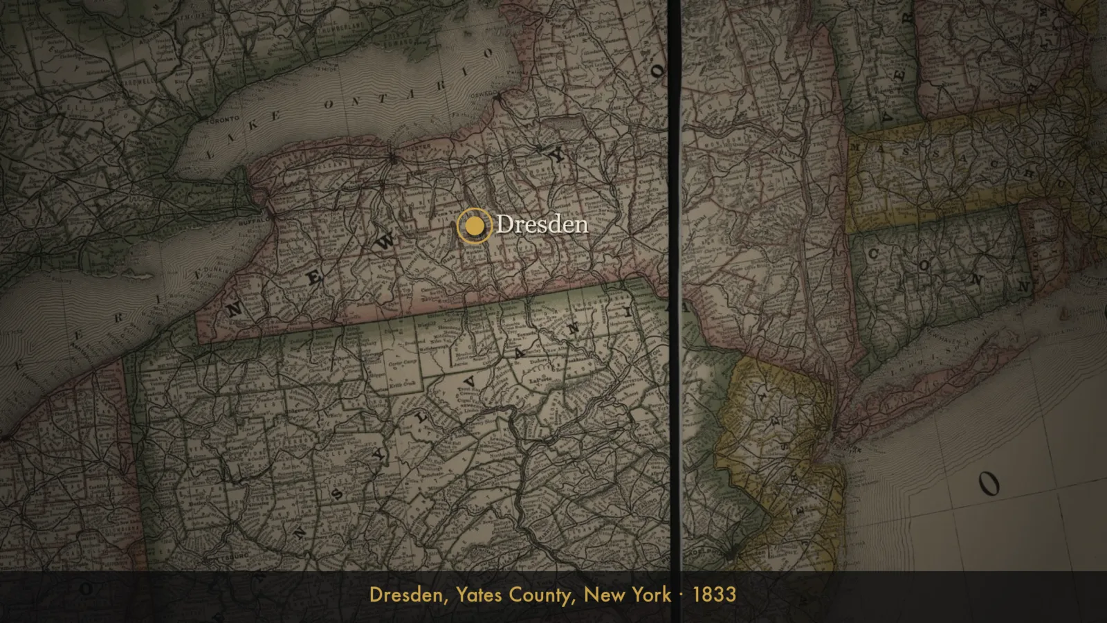 Dresden, Yates County, New York, 1833.