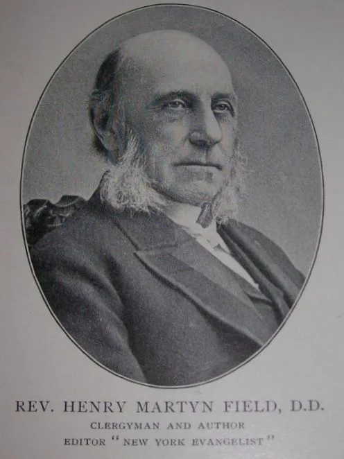 The Reverend Henry M. Field, from a book of notable New Yorkers of the 1890s.