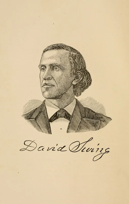 Professor David Swing of Chicago, engraved for Mistakes of Ingersoll (1879).