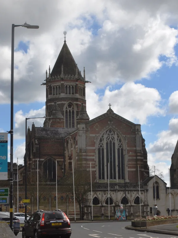 Rugby School chapel. Rushdie went to Rugby in 1961, at thirteen.