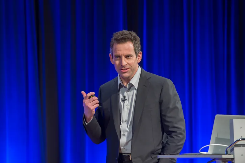 Sam Harris at a Waking Up event in San Francisco, September 2014.
