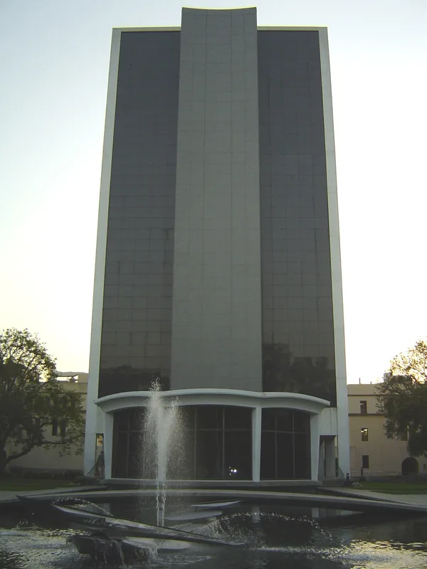Millikan Library at Caltech, Pasadena, where Carroll was a research professor from 2006 to 2022.