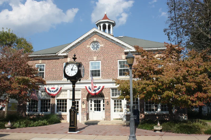 Main Street in Yardley, Pennsylvania, in 2012. Carroll grew up in Levittown and Yardley.