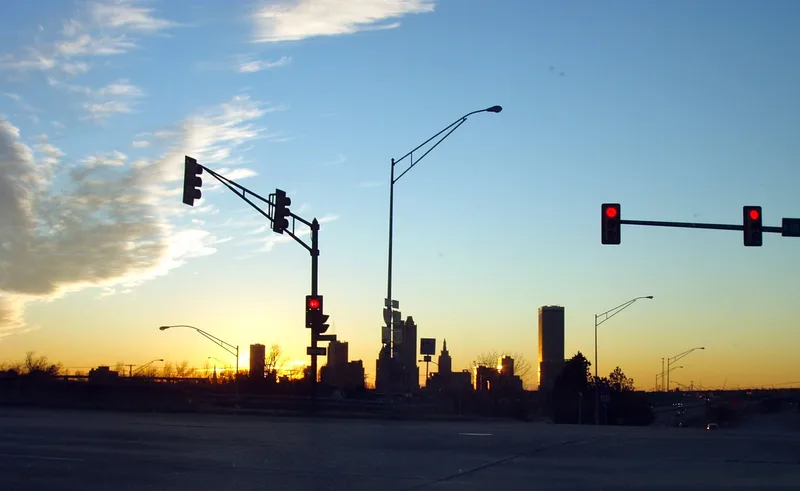 Tulsa, Oklahoma, at sunset in 2011. Andrews was born in Tulsa in 1968, and grew up, broadcast and built his podcast there.