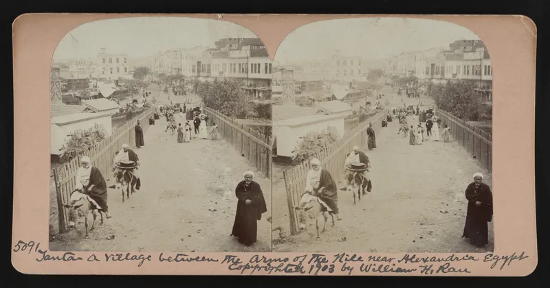 A view taken in 1903 of what the Library of Congress records, with a question mark, as Tanta. Shumayyil practised medicine in Tanta from about 1876.