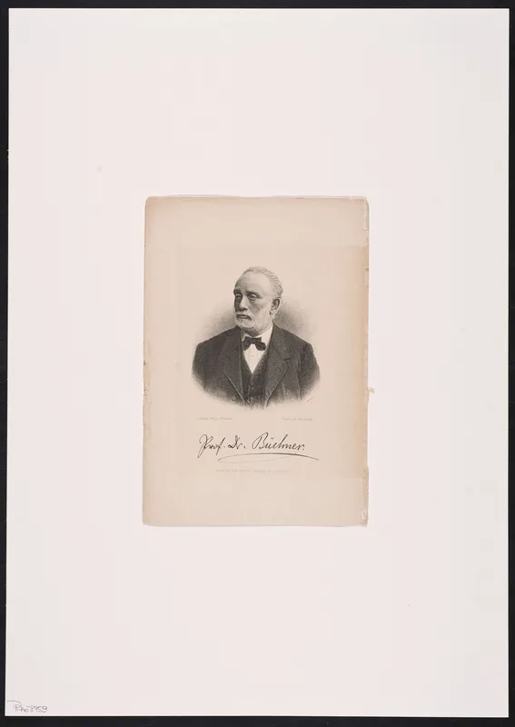 Ludwig Büchner, whose lectures on Darwin Shumayyil put into Arabic, in a steel engraving.