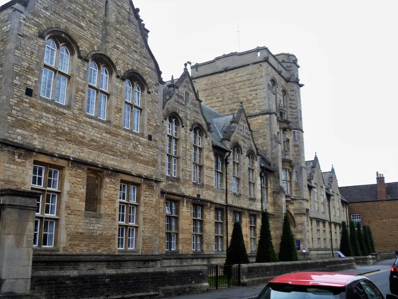 Uppingham School, in a modern photograph. The sources do not say where he was when his Anglican enthusiasm began.