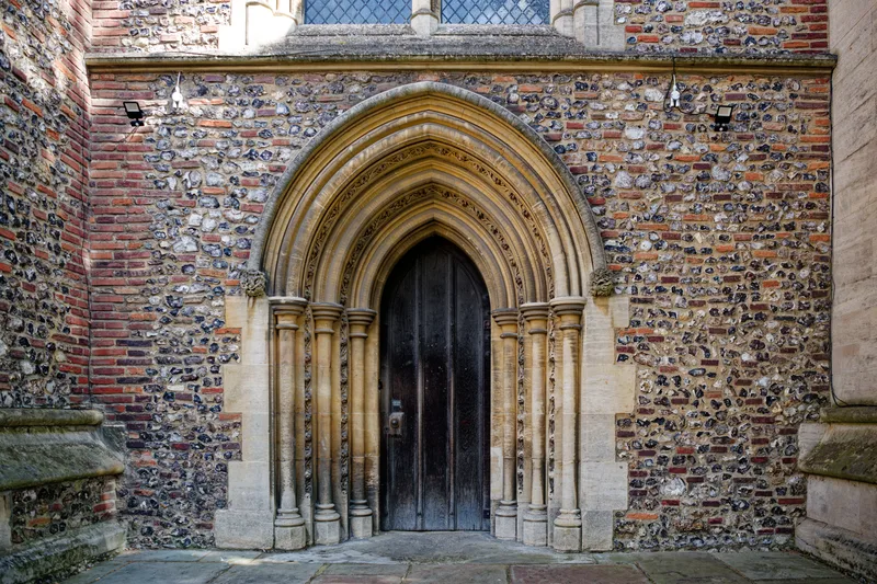 St Albans Abbey, beside which Hawking went to school.