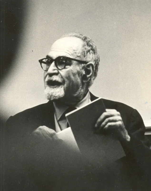 Will Herberg, the theologian who worried about the young Weinberg's lack of faith.