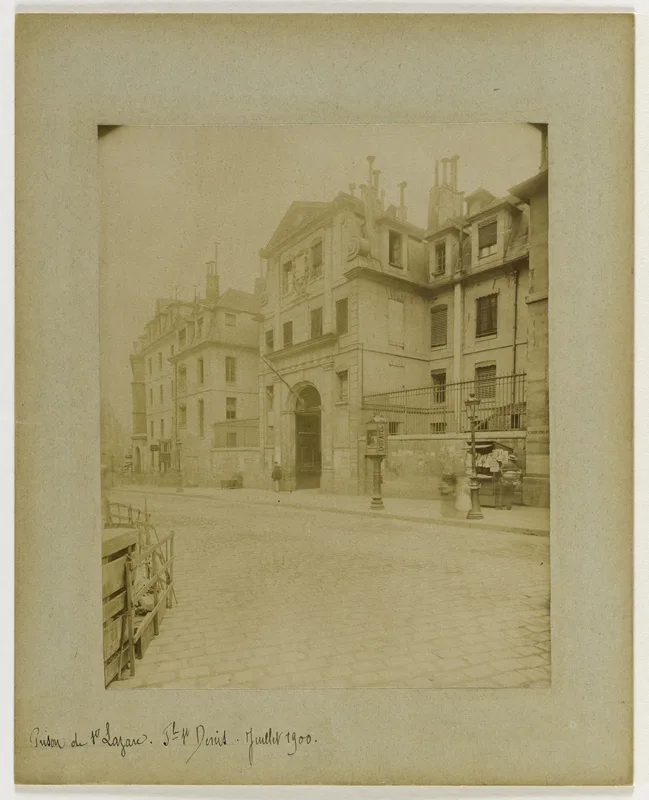 The prison of Saint-Lazare, photographed by Eugène Atget in 1900.
