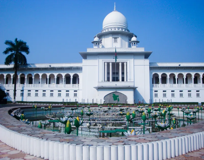 The Bangladesh Supreme Court in Dhaka. Nasrin surrendered to the High Court in August 1994 and was granted bail.