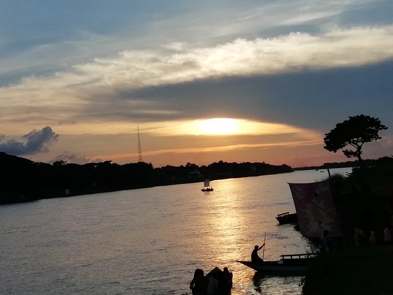 The Brahmaputra at Mymensingh, the town of Nasrin's childhood, in a modern photograph.