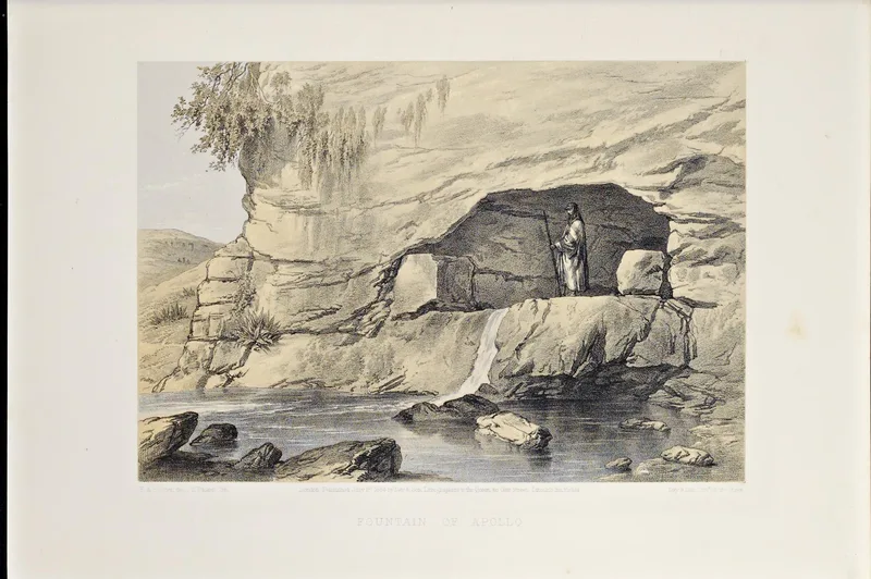 The Fountain of Apollo at Cyrene, from Smith and Porcher's survey of the ruins, 1864.